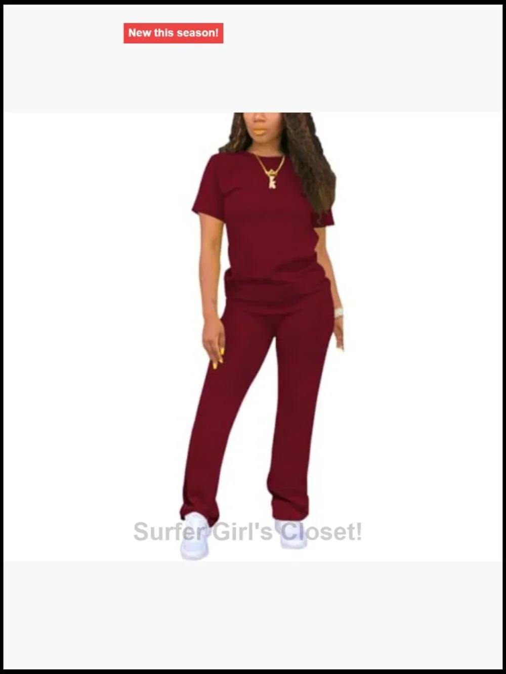 Two Piece Jogging Suit Casual Lounge Sets Workout Top & Bottom